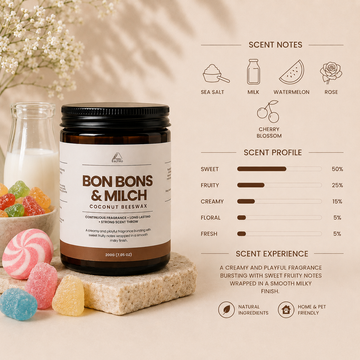 Bon Bons & Milch Coconut Beeswax Candle